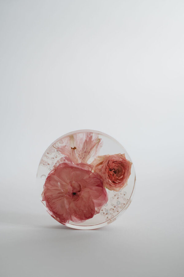 Pink Floral and Sequin Coaster Set (Set of 4) - Image 5
