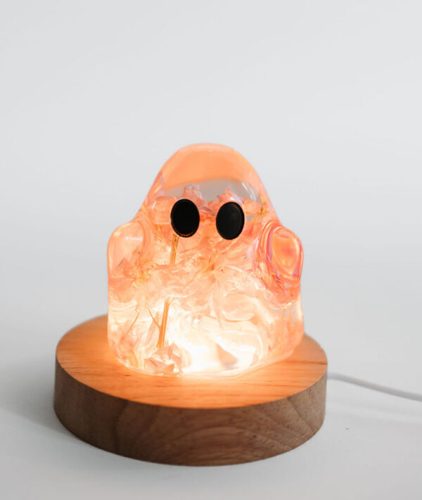 Floral Ghost Figurine (Lamp Base not included)